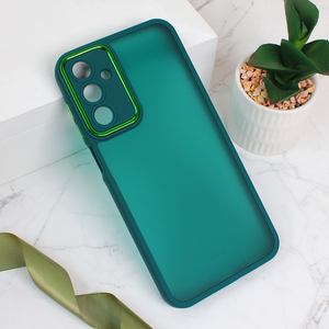 Maska / futrola Shining Camera za Samsung A156 Galaxy A15 5G tamno zelena.