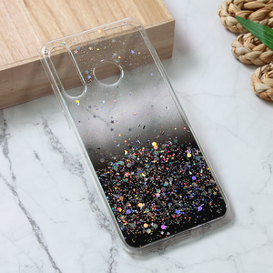 Silikonska maska / futrola Glitter za Huawei P30 Lite crna.