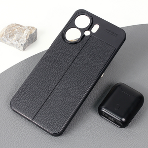 Maska / futrola Leather za Xiaomi Redmi 13C crna.