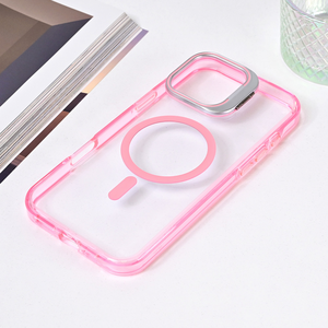 Maska / futrola Magsafe providna za iPhone 16 Pro Max 6.9 pink.