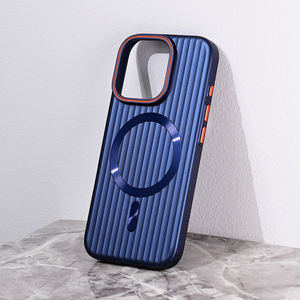 Maska / futrola Magsafe Stripe za iPhone 16 Pro plava.