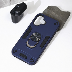 Maska / futrola Hard Ring za iPhone 16 6.1 tamno plava.
