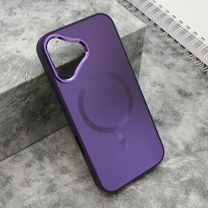 Maska / futrola COLOR METAL MagSafe za iPhone 16 (6.1) ljubicasta (MS).