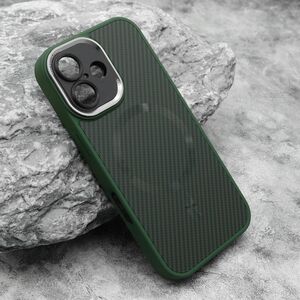 Maska / futrola CARBON MagSafe za iphone 16 (6.1) zelena (small camera) (MS).