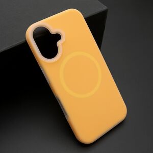 Maska / futrola PASTEL COLOR MagSafe za iphone 16 (6.1) narandzasta (MS).