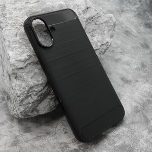 Silikonska maska / futrola BRUSHED za iPhone 16 Plus (6.7) crna (MS).