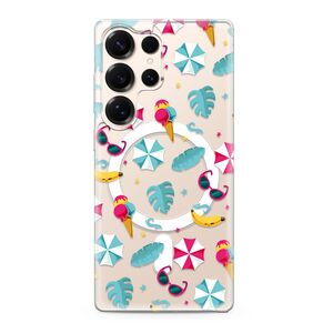 Maska / futrola silikonska print MagSafe za Samsung S938 Galaxy S25 Ultra 5G beach (MS).