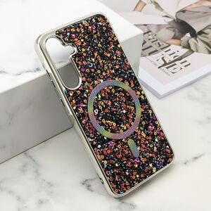 Futrole GLAM GLOW MagSafe za Samsung A556 Galaxy A55 5G crna (MS).