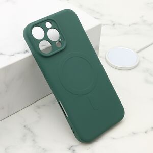 Maska / futrola VELVET TOUCH MagSafe za iPhone 16 Pro Max (6.9) tamno zelena (MS).