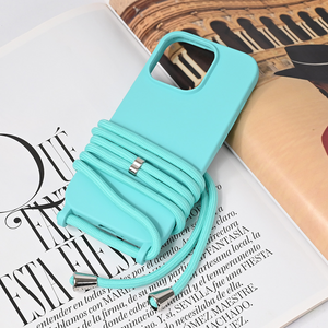 Maska / futrola Crossbody za iPhone 16 Pro mint.