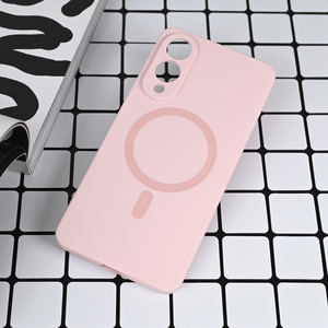 Maska / futrola Magsafe Pure color za Samsung S937 Galaxy S25 Edge roze.