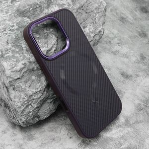 Maska / futrola CARBON MagSafe za iPhone 16 Pro (6.3) ljubicasta (big camera) (MS).