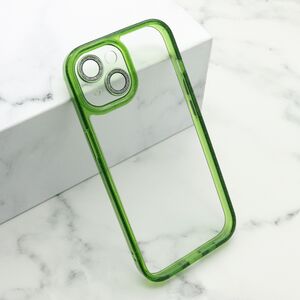 Maska / futrola DIAMOND LENS za iPhone 15 zelena (MS).