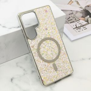Maska / futrola GLAM GLOW MagSafe za Samsung S938 Galaxy S25 Ultra 5G zlatna (MS).