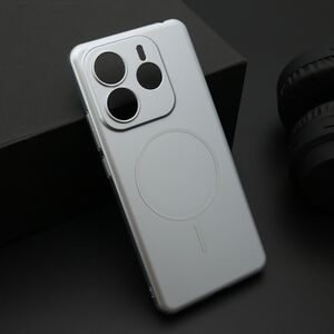 Maska / futrola PURE mat MagSafe za Xiaomi Redmi Note 14 4G (Global) srebrna (MS).