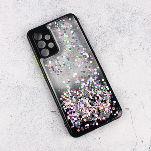 Maska / futrola Frame Glitter za Samsung A325 Galaxy A32 4G (EU) crna.