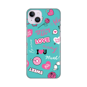 Silikonska maska / futrola print za iPhone 14 Plus Love.