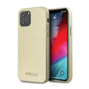 Maska / futrola Guess Hc PC/TPU Iridescent za iPhone 12/12 Pro zlatna (GUHCP12MIGLGO).