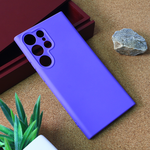 Silikonska maska / futrola Teracell Giulietta za Samsung Galaxy S23 Ultra mat ljubicasta.