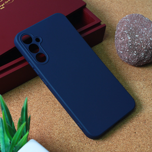 Silikonska maska / futrola Teracell Giulietta za Samsung Galaxy A34 5G 5G mat tamno plava.