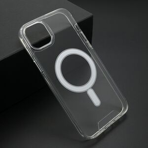 Maska / futrola STANDARD MagSafe za iPhone 15 Plus (6.7)providna (bela) (MS).