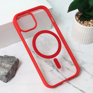 Maska / futrola Magsafe Frame Color za iPhone 15 6.1 crvena.