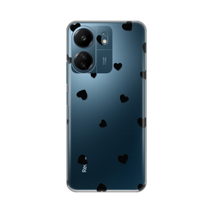 Silikonska maska / futrola print ultra tanka za Xiaomi Redmi 13C Hearts.