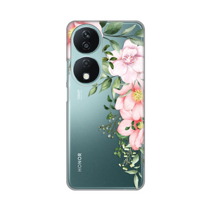 Silikonska maska / futrola print ultra tanka za Huawei Honor X7b Gentle Rose Pattern.
