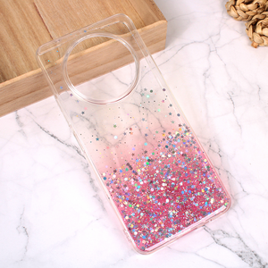 Silikonska maska / futrola Glitter za Xiaomi Redmi A3 roze.