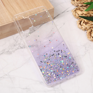 Silikonska maska / futrola Glitter za Samsung A325 Galaxy A32 4G (EU) ljubicasta.
