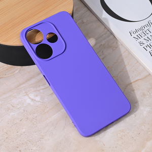 Silikonska maska / futrola Teracell Giulietta za Xiaomi Redmi 13 mat ljubicasta.