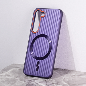 Maska / futrola Magsafe Stripe za Samsung S911B Galaxy S23 ljubicasta.