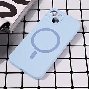 Maska / futrola Magsafe Pure color za iPhone 14 svetlo plava.