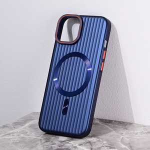 Maska / futrola Magsafe Stripe za iPhone 15 6.1 plava.