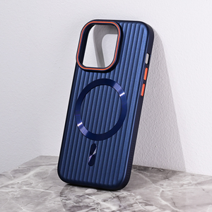 Maska / futrola Magsafe Stripe za iPhone 14 Pro plava.