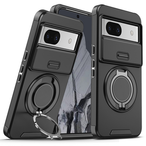 Maska / futrola CamShield Ring stand za Google Pixel 8A crna.