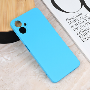 Silikonska maska / futrola Teracell Giulietta za Samsung A065F Galaxy A06 mat svetlo plava.