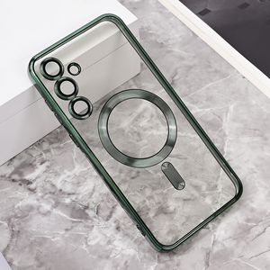 Maska / futrola Magsafe Lux za Samsung A556 Galaxy A55 5G zelena.