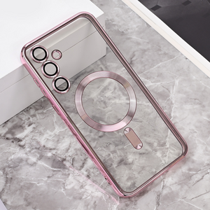 Maska / futrola Magsafe Lux za Samsung A556 Galaxy A55 5G roze.