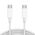 USB data kabl PD Type-C na Type-C beli 2m (MS).