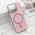 Maska / futrola GLAM GLOW MagSafe za iPhone 16 Pro (6.3) roze (MS).