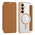 Maska / futrola Magsafe Lux na preklop za Samsung S941 Galaxy S26 braon.