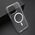 Maska / futrola COLOR FRAME MagSafe za iPhone 15 Pro Max (6.7) srebrna (providna) (MS).