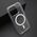 Maska / futrola COLOR FRAME MagSafe za iPhone 15 Pro (6.1) srebrna (providna) (MS).