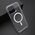 Maska / futrola COLOR FRAME MagSafe za iPhone 16 Pro Max (6.9) srebrna (providna) (MS).