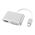 Adapter TYPE C na HDMI + VGA beli (MS).