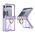 Maska / futrola RING LINES II za Samsung F751B Galaxy Z Flip 7 5G ljubicasta (GKK case) (MS).