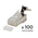 Konektor RJ45 metal CAT 7 100 kom.