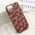 Maska / futrola MONOGRAM MagSafe za iPhone 15 crvena (MS).