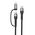 USB data kabl Superior SU-K106 2in1 Type-C na Type-C/Lightning 1m crni (MS).